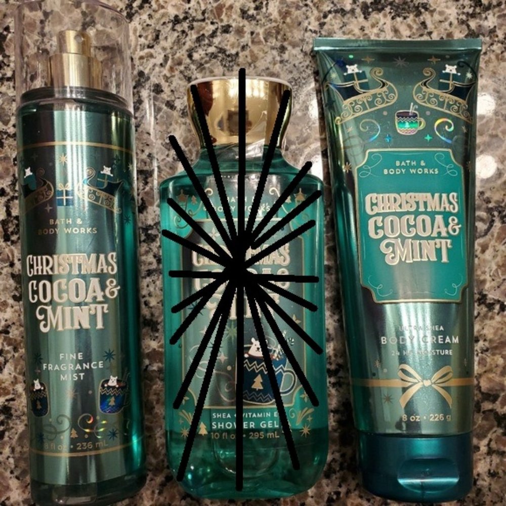 Bath Body Works Christmas Cocoa and Mint
